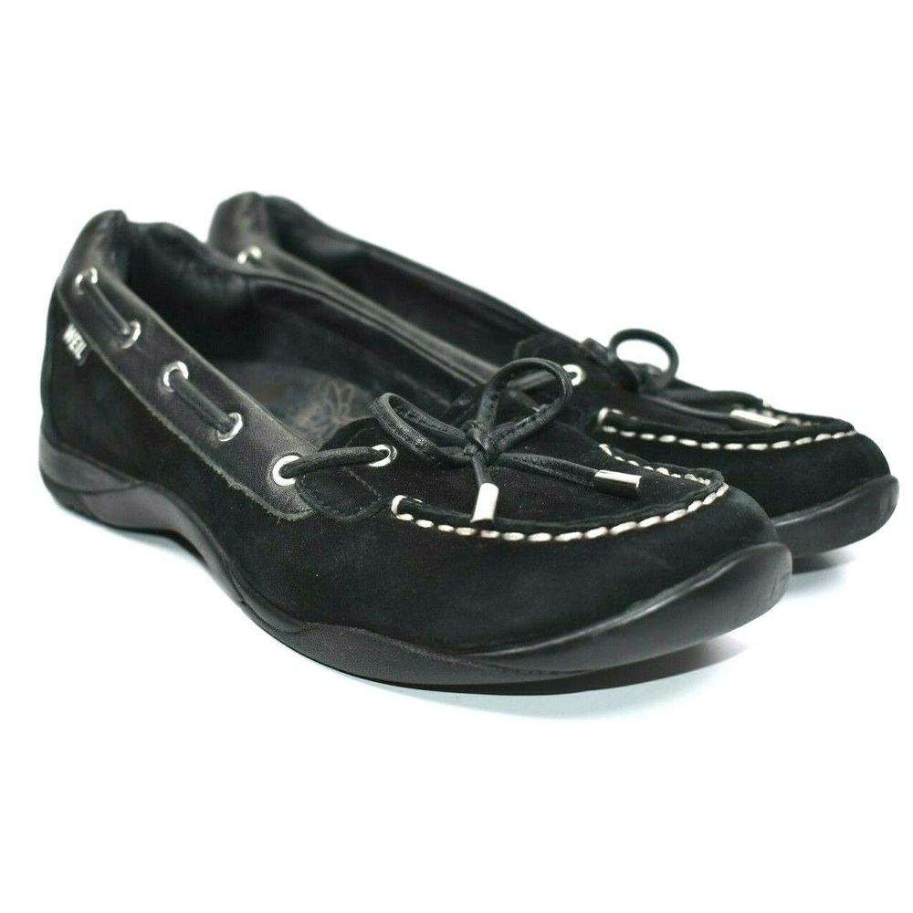 Dr Andrew Weil Discovery Black Suede Loafers 6 B Comfort Orthaheel‎ Vionic Shoes